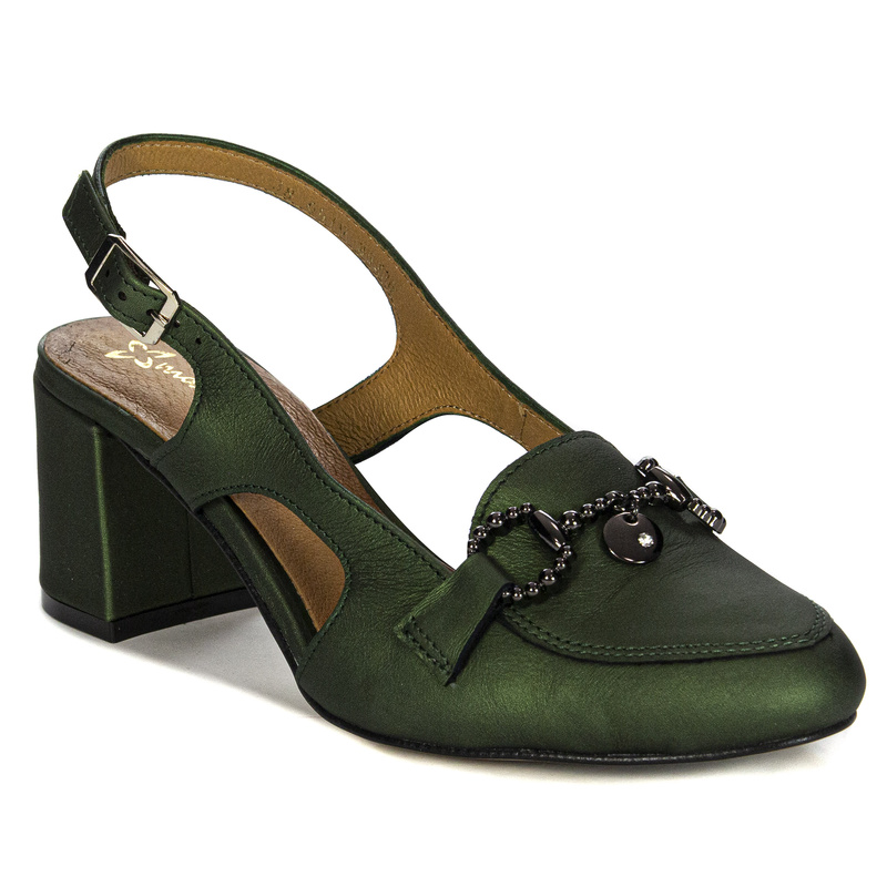 Maciejka Green Women's Pumps 06419-09/00-1