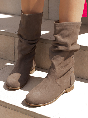 Maciejka Light Brown Knee-High Boots 05057-14/00-6