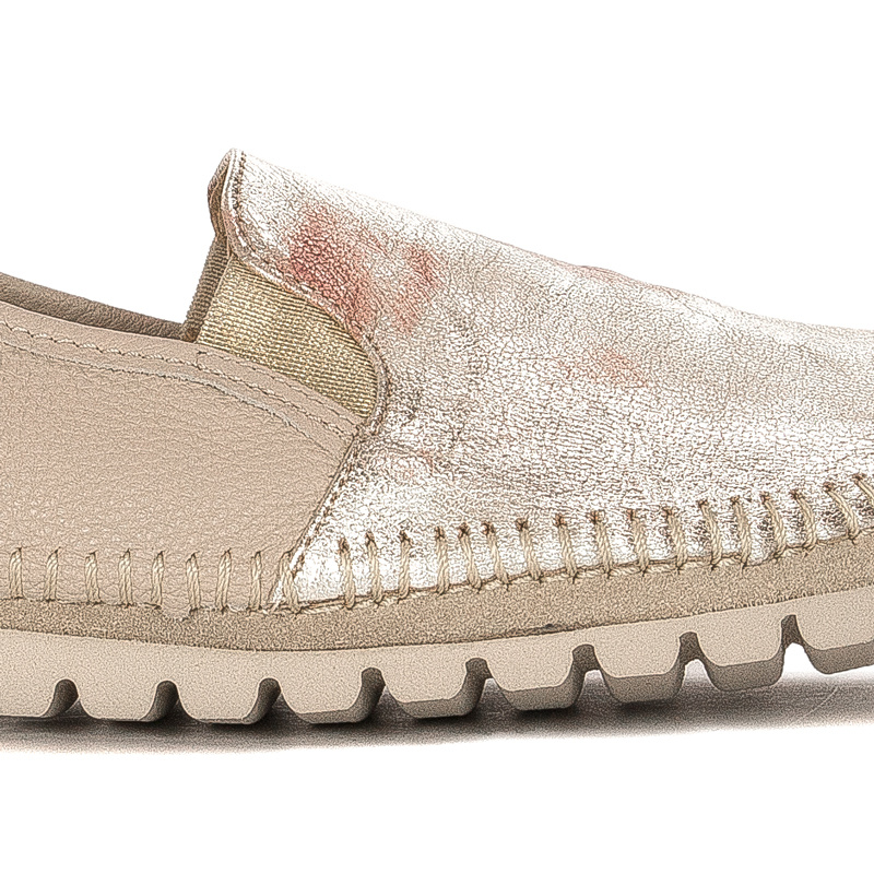 Maciejka Beiige + Gold Low Shoes 3512W-07-00-5