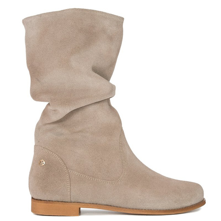 Maciejka Beige Knee-High Boots 05057-04/00-6