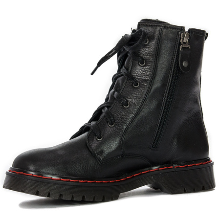 Maciejka Black Lace-up Boots 1609B-01/00-6