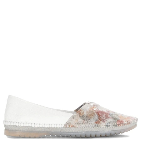 Maciejka Women's Low Shoes White With Flowers