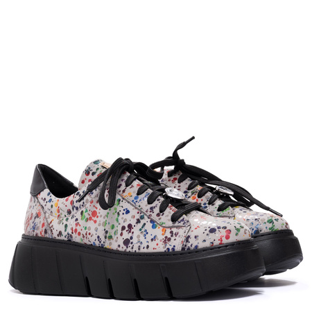 Maciejka Premium Leather Platform Sneakers Multicolor 6891W-01/00-8