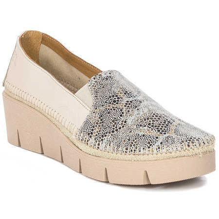 Maciejka Beige suede leather Flat Shoes 5814A-04/00-1