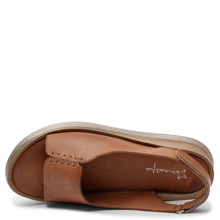 Maciejka Women's Leather Wedge Sandals Comfortable Ginger L7631-29/00-1
