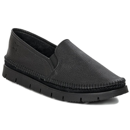 Maciejka Leather Slip-On Loafers Flexible Sole Black 03512-01-00-0