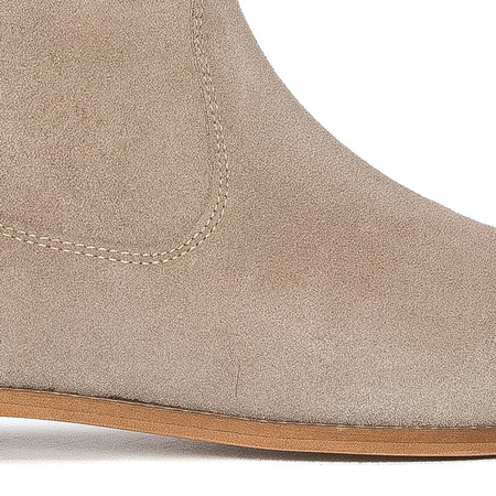 Maciejka Velour Leather Knee-High Boots Beige 05057-04/00-6