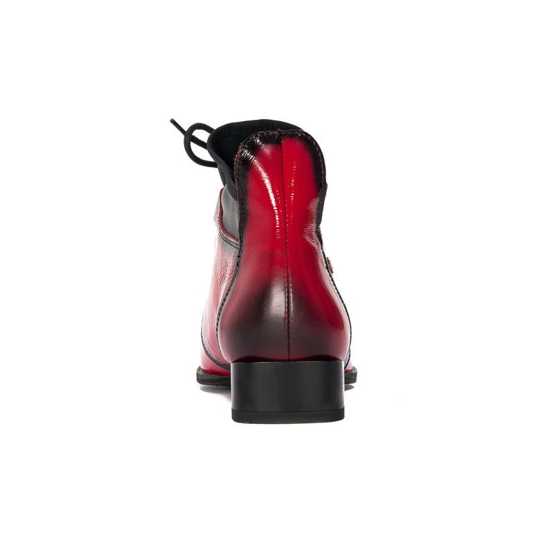 Maciejka Red Lace-up Boots 04744-08/00-7