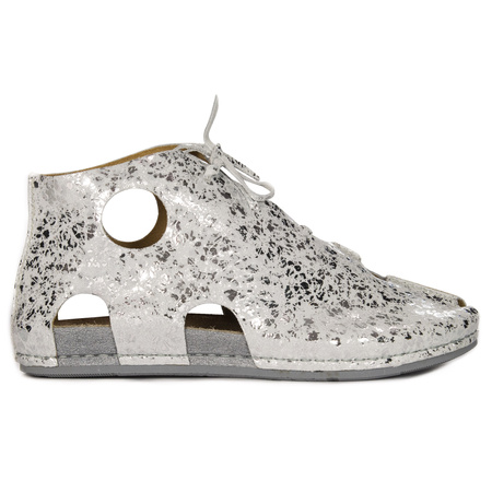 Maciejka Silver leather low shoes 3426S-35/00-6