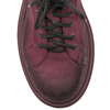 Maciejka Velour Leather Combat Boots on Platform Burgundy 06309-23/00-8