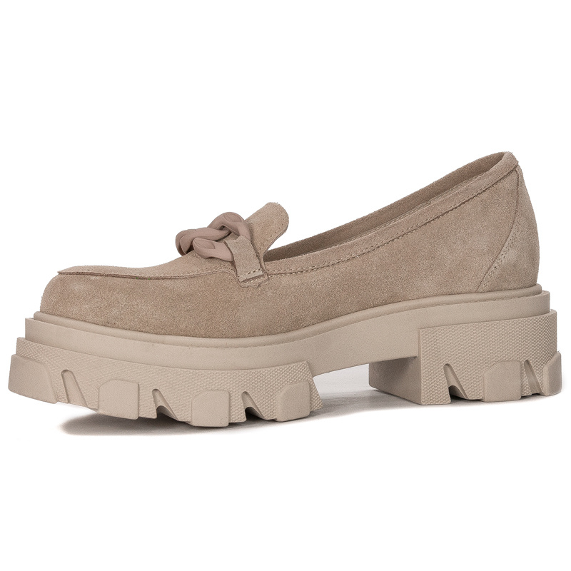Maciejka Beige Flat Shoes
