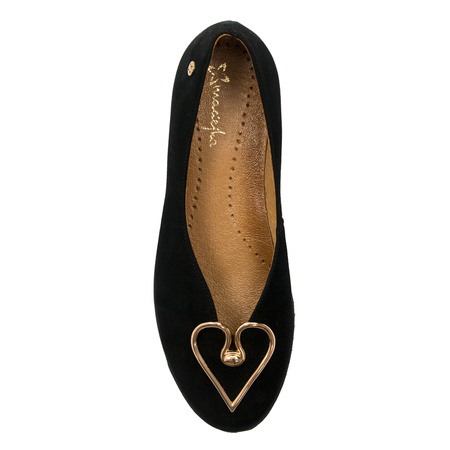 Maciejka Black suede leather Flat Shoes 5315A-01/00-5