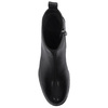 Maciejka Botki Skórzane Na Niskim Kwadratowym Obcasie Czarne N3118-01/00-8
