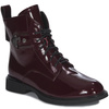 Maciejka Women’s Ankle Boots Patent Leather Lace-Up Burgundy N3131-23/00-8