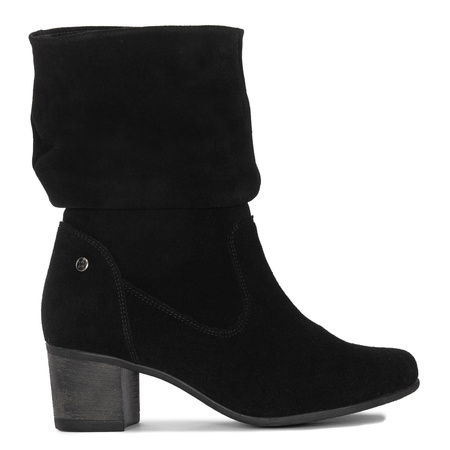 Maciejka Women's Leather Velour Boots Black