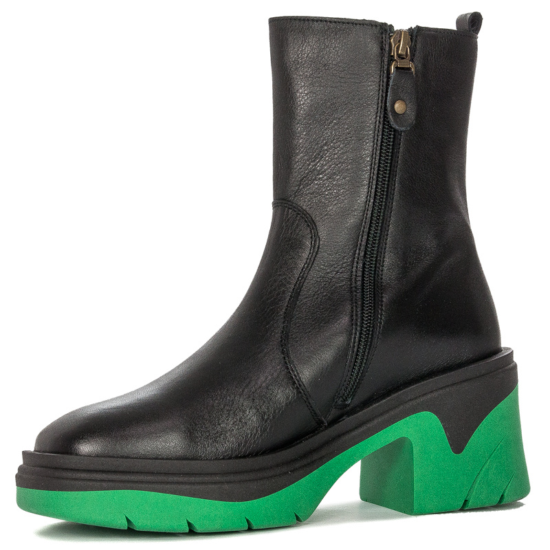 Maciejka Black+Green Boots 05746-09/00-7