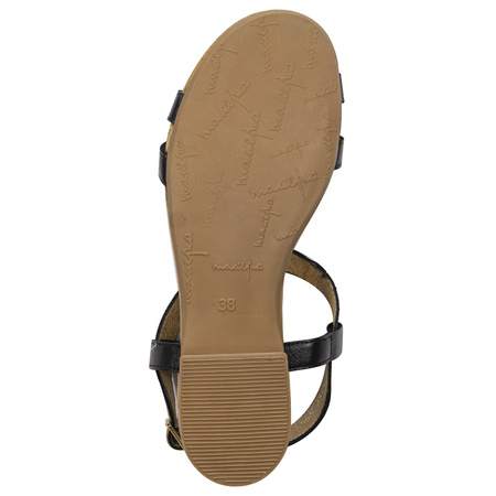 Maciejka Leather Black Women's Sandals 06568-01/00-5