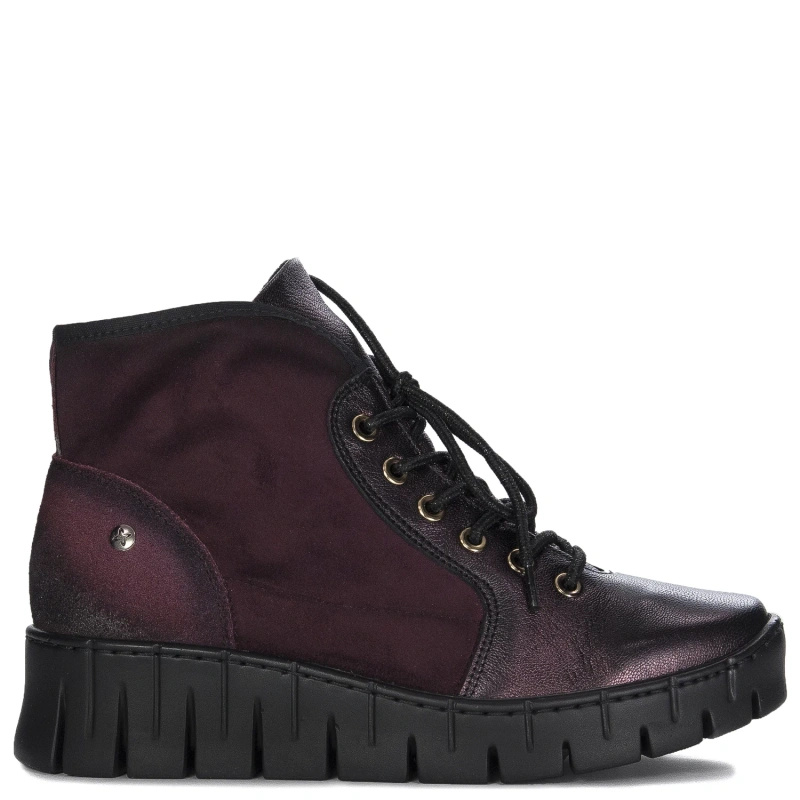Maciejka Women's Leather Burgundy Boots
